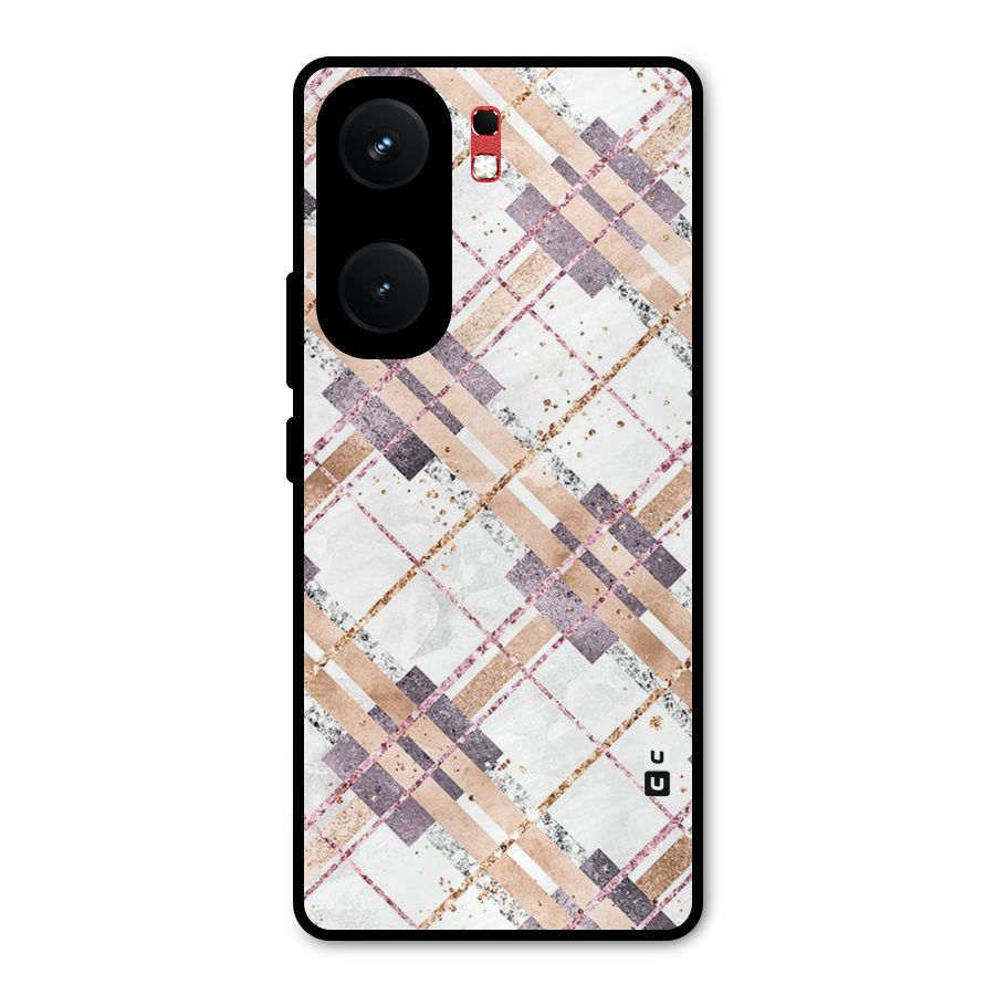 Check Trouble Metal Back Case for iQOO Neo 9 Pro