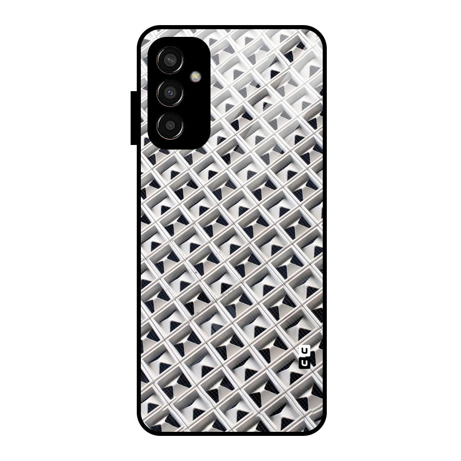 Check White Design Glass Back Case for Galaxy F13