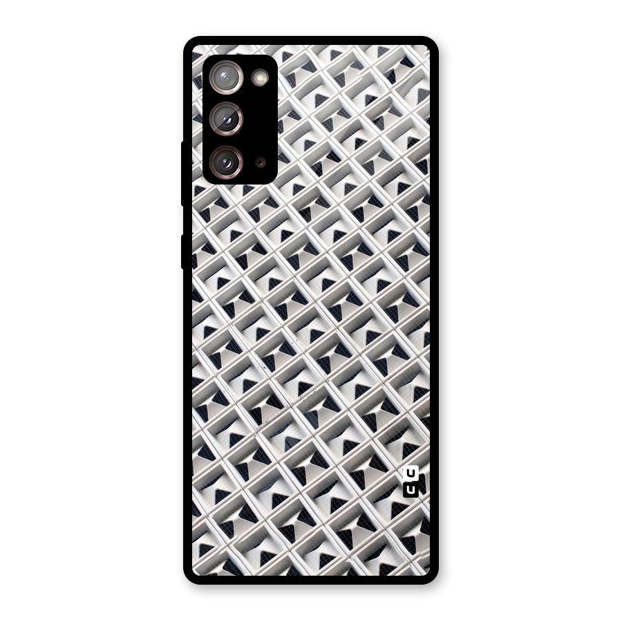 Check White Design Glass Back Case for Galaxy Note 20