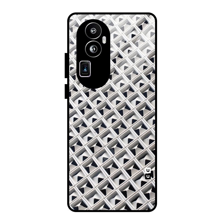 Check White Design Glass Back Case for Oppo Reno10 Pro Plus