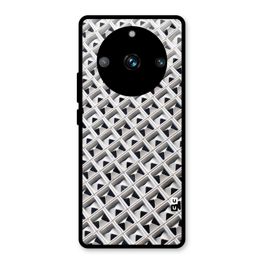 Check White Design Glass Back Case for Realme Narzo 60 Pro