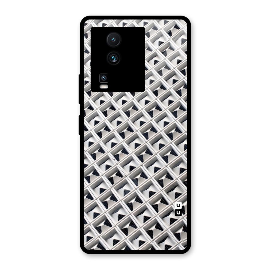 Check White Design Glass Back Case for Vivo iQOO Neo 7 Pro