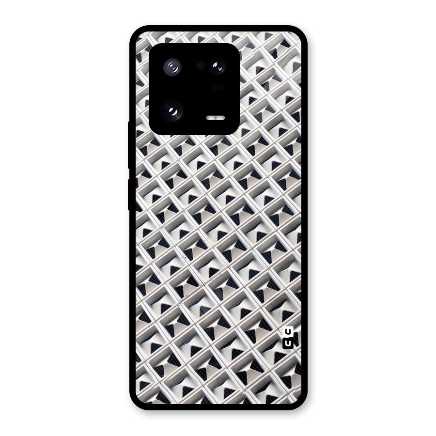 Check White Design Glass Back Case for Xiaomi 13 Pro