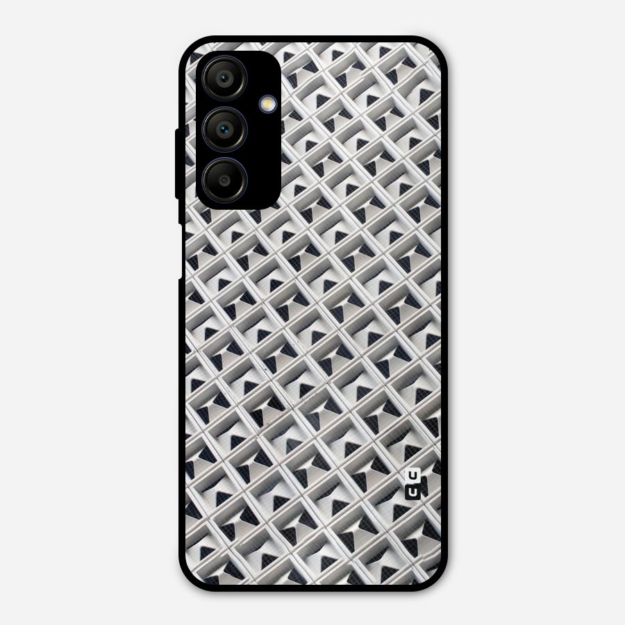 Check White Design Metal Back Case for Galaxy A15 5G