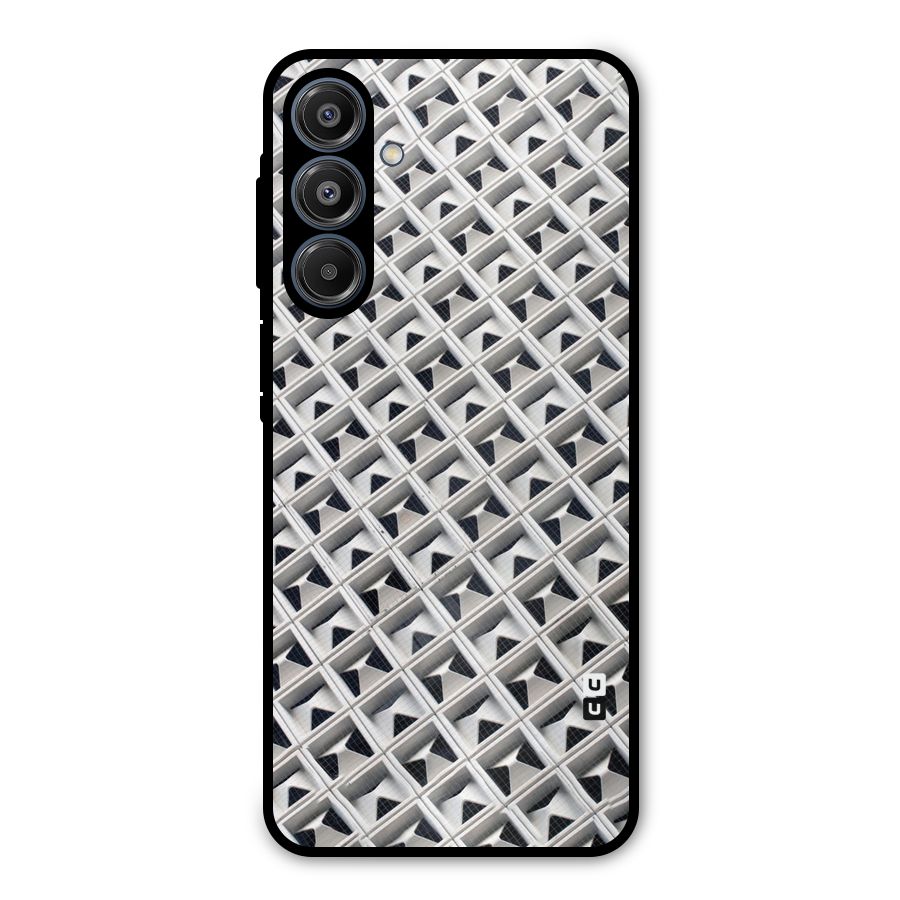 Check White Design Metal Back Case for Galaxy A16 5G