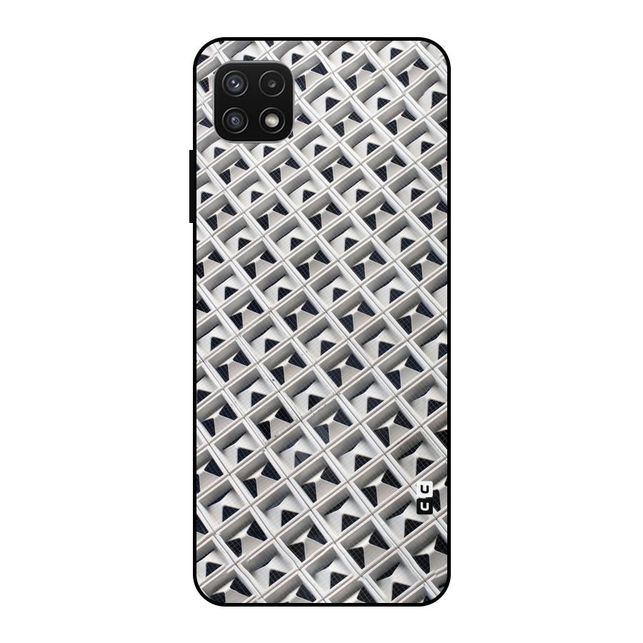 Check White Design Metal Back Case for Galaxy A22 5G