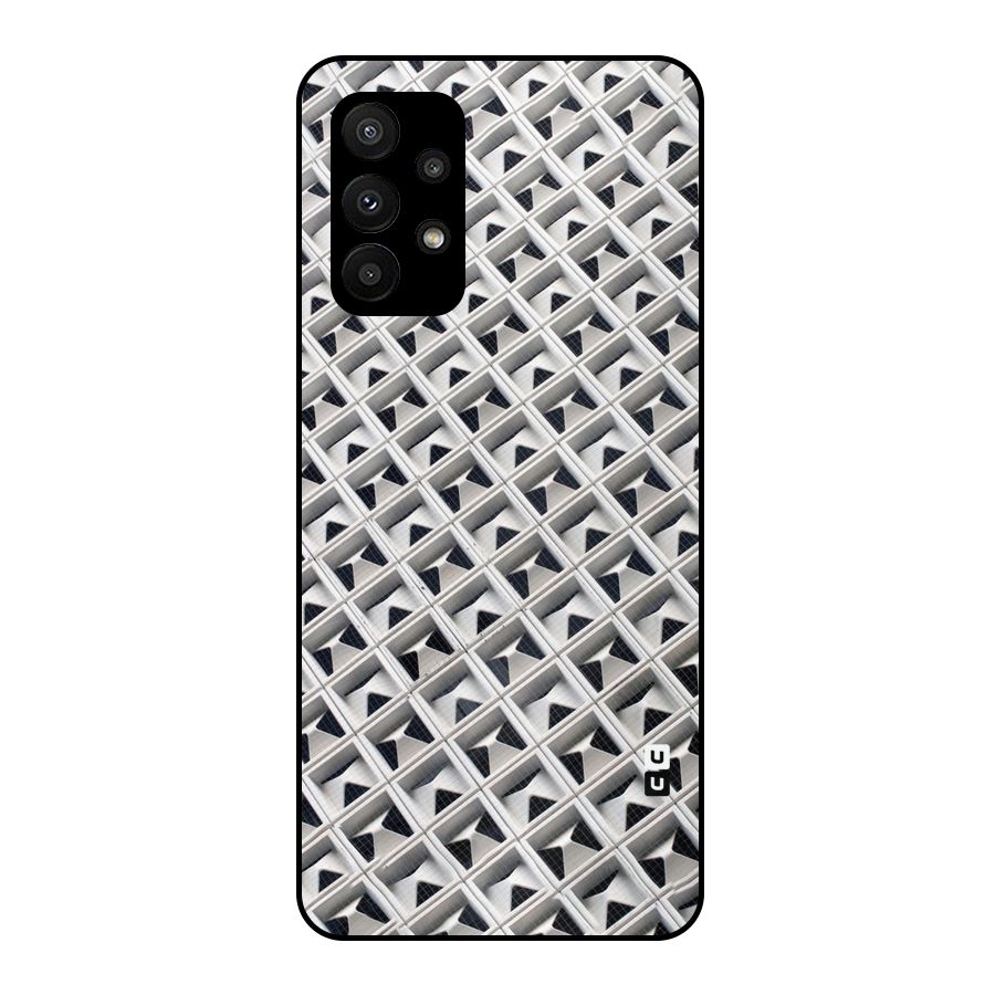 Check White Design Metal Back Case for Galaxy A23