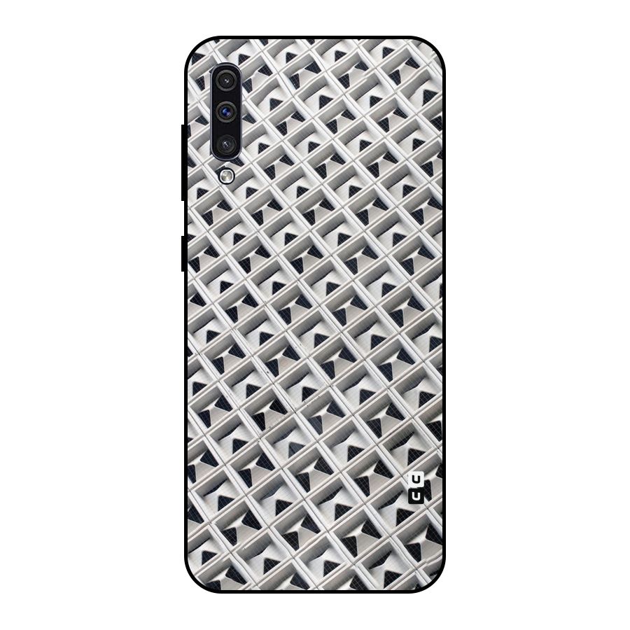 Check White Design Metal Back Case for Galaxy A30s