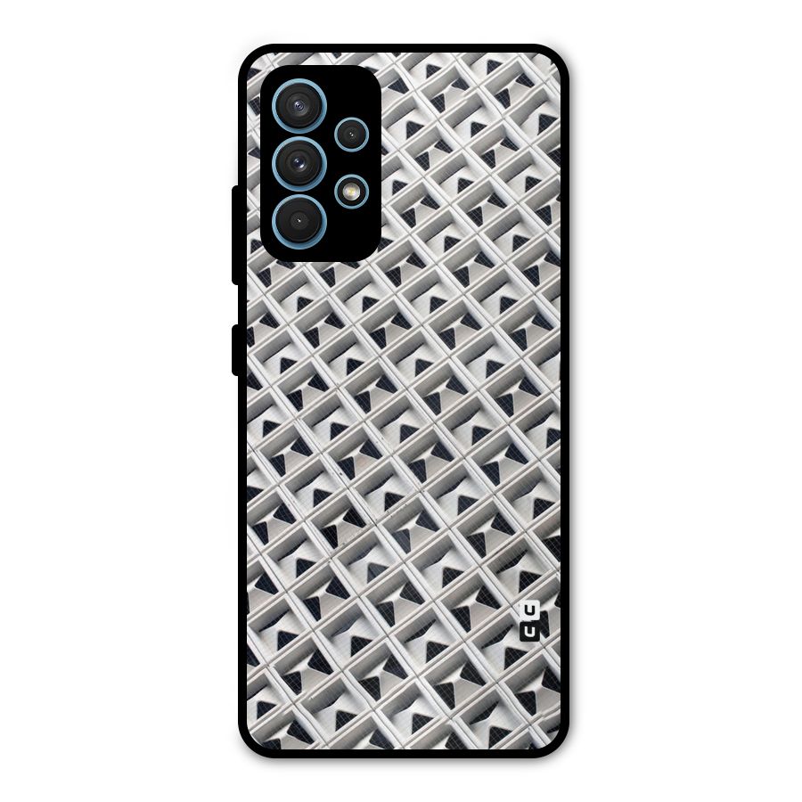 Check White Design Metal Back Case for Galaxy A32