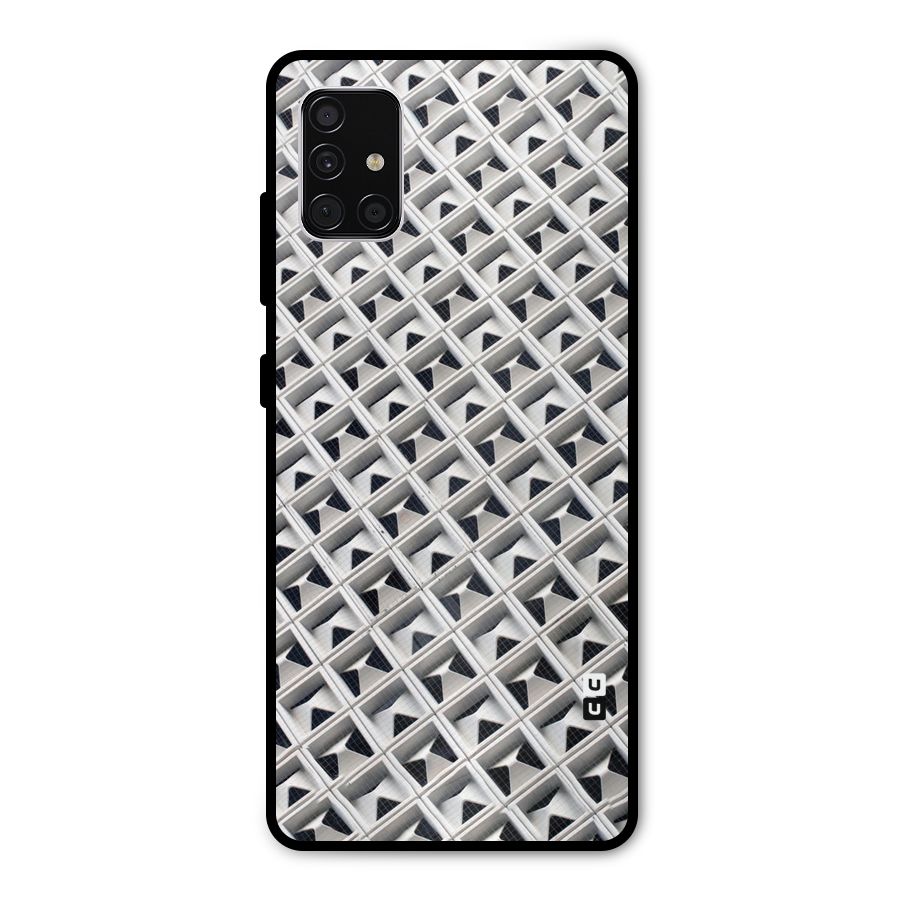 Check White Design Metal Back Case for Galaxy A51