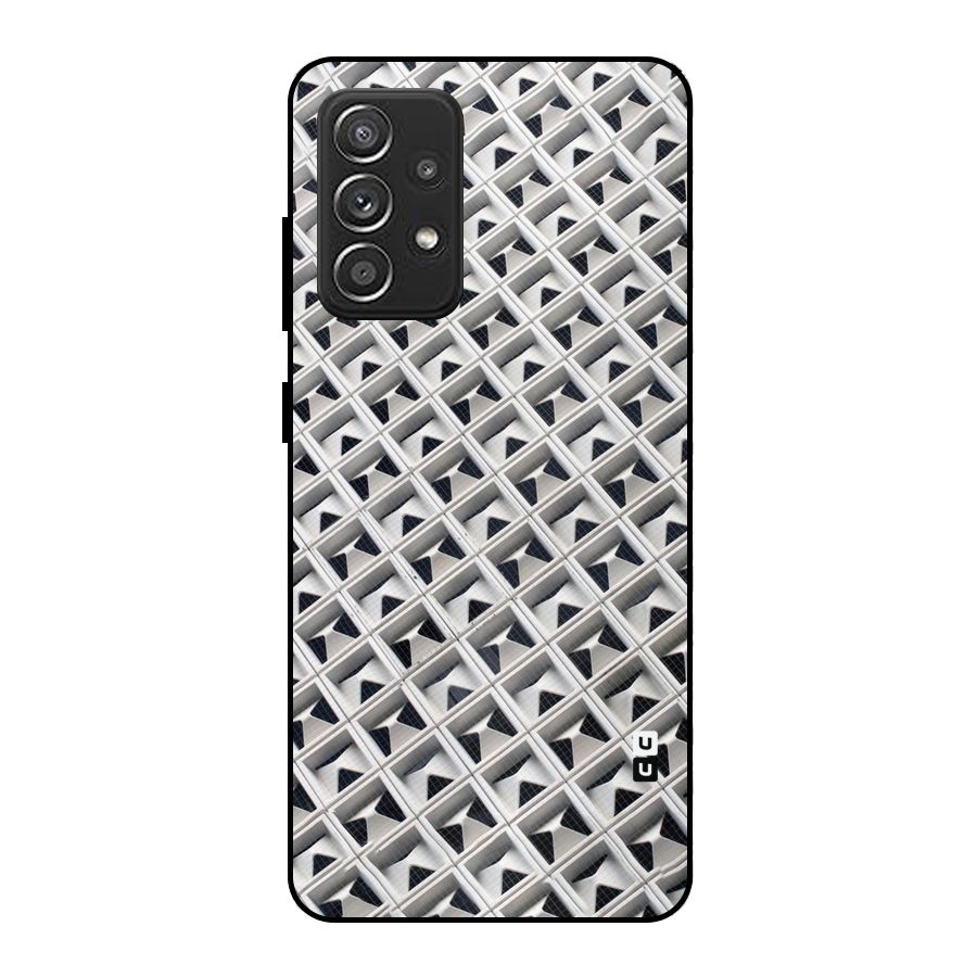 Check White Design Metal Back Case for Galaxy A52