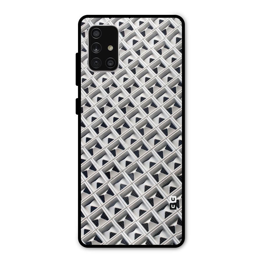 Check White Design Metal Back Case for Galaxy A71