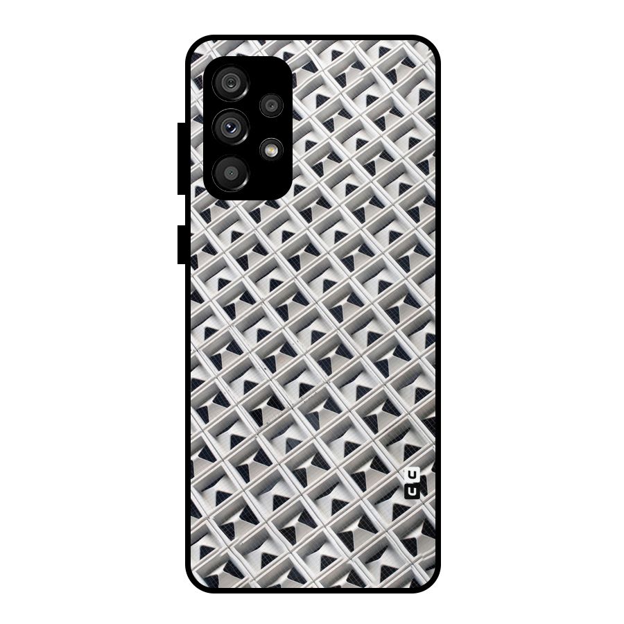 Check White Design Metal Back Case for Galaxy A73 5G