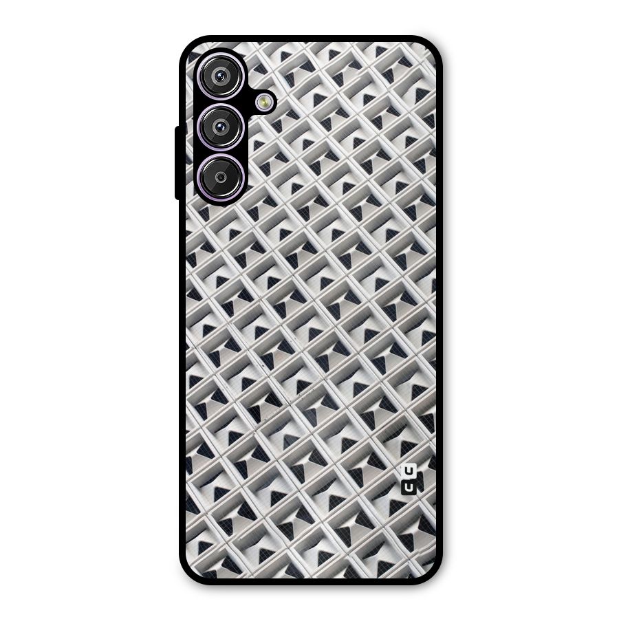 Check White Design Metal Back Case for Galaxy F15