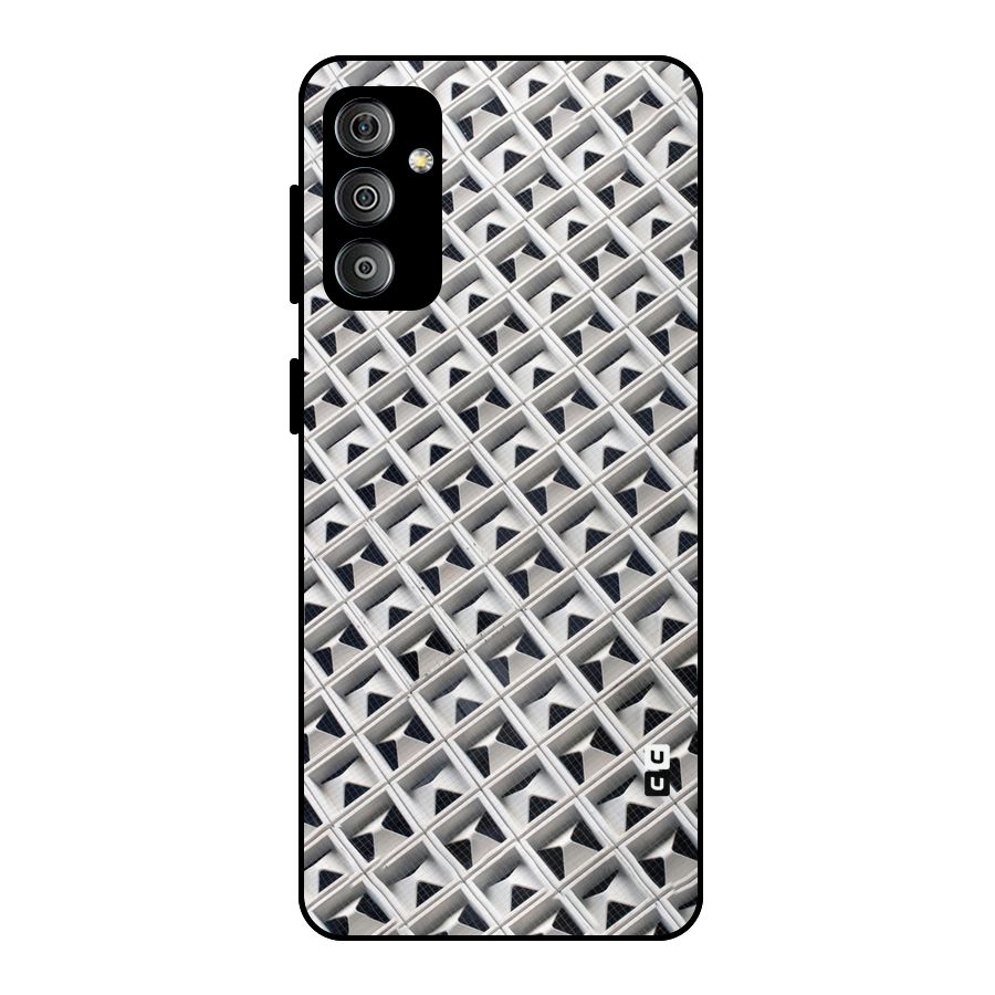 Check White Design Metal Back Case for Galaxy F23