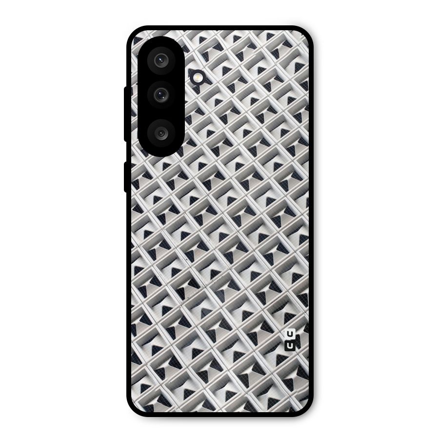 Check White Design Metal Back Case for Galaxy F56