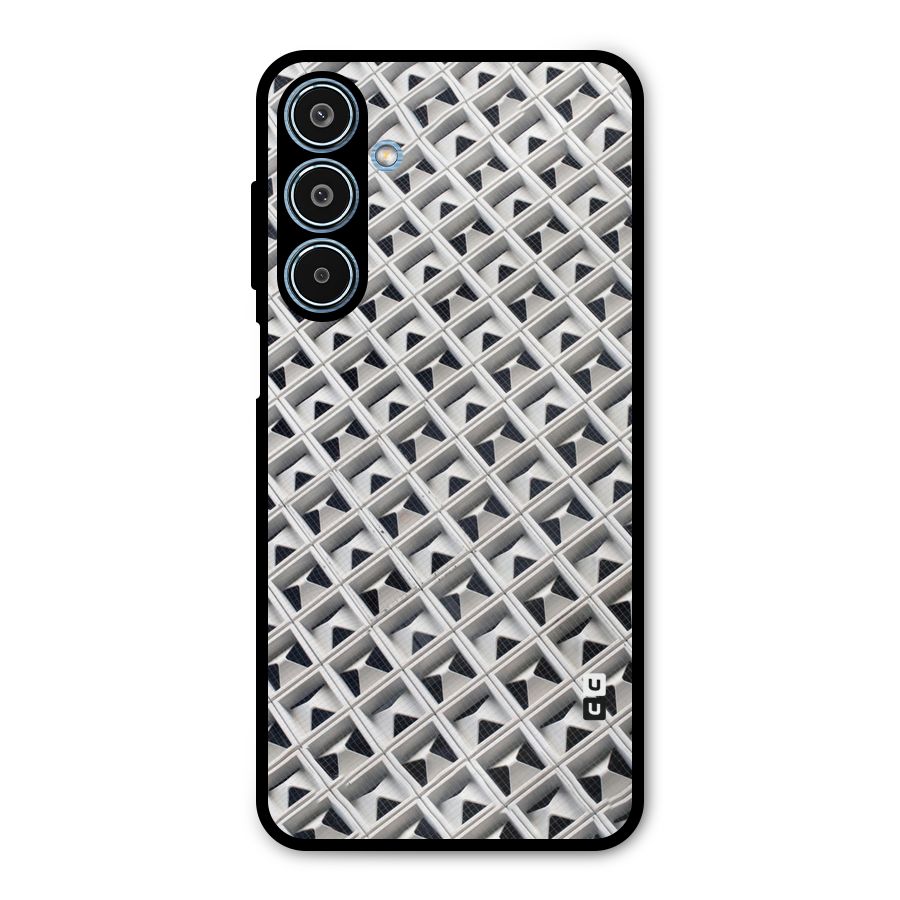 Check White Design Metal Back Case for Galaxy M35