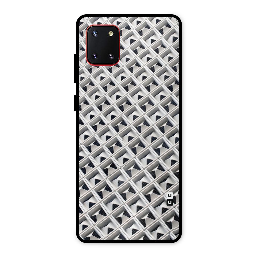 Check White Design Metal Back Case for Galaxy Note 10 Lite