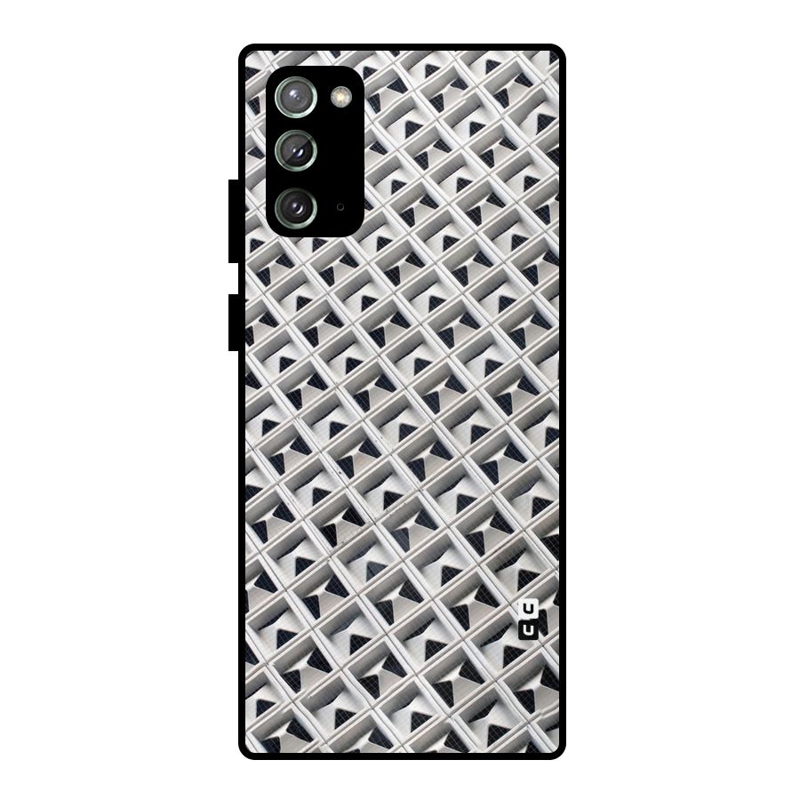 Check White Design Metal Back Case for Galaxy Note 20