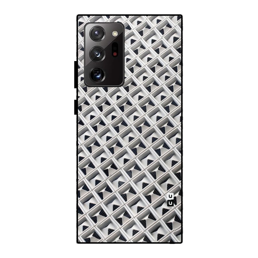Check White Design Metal Back Case for Galaxy Note 20 Ultra 5G