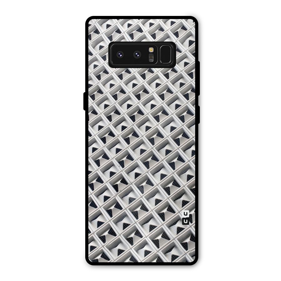 Check White Design Metal Back Case for Galaxy Note 8
