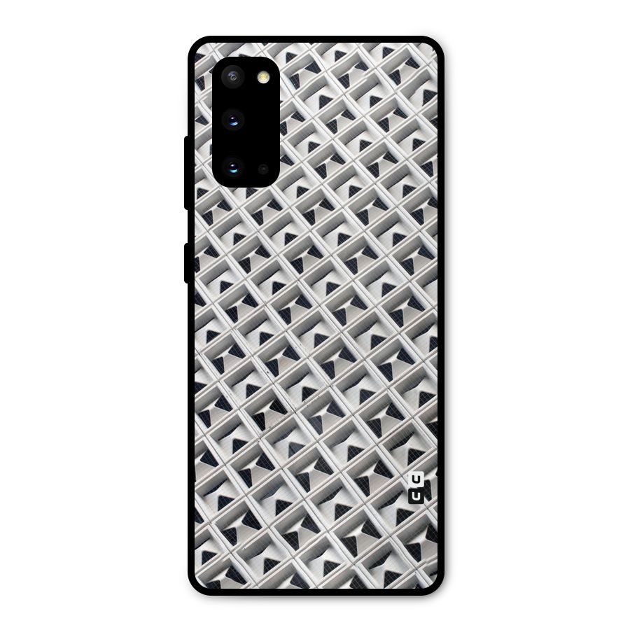 Check White Design Metal Back Case for Galaxy S20
