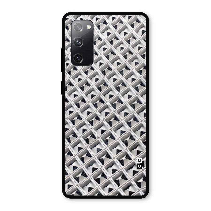 Check White Design Metal Back Case for Galaxy S20 FE