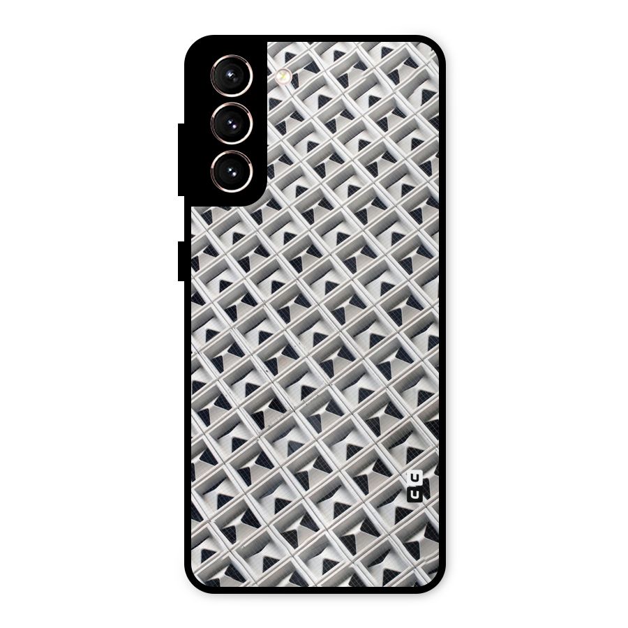 Check White Design Metal Back Case for Galaxy S21 5G