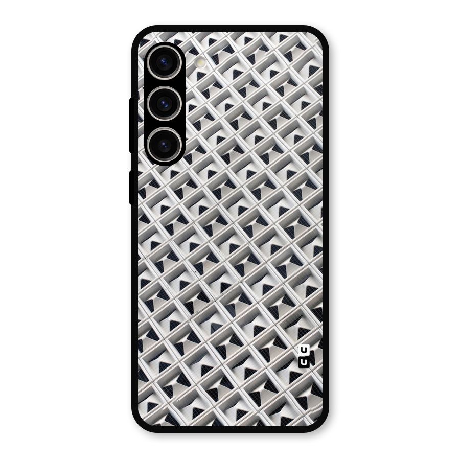 Check White Design Metal Back Case for Galaxy S23 Plus
