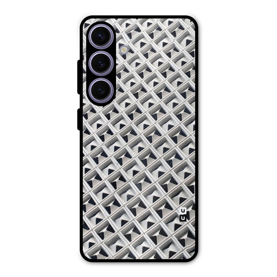 Check White Design Metal Back Case for Galaxy S24