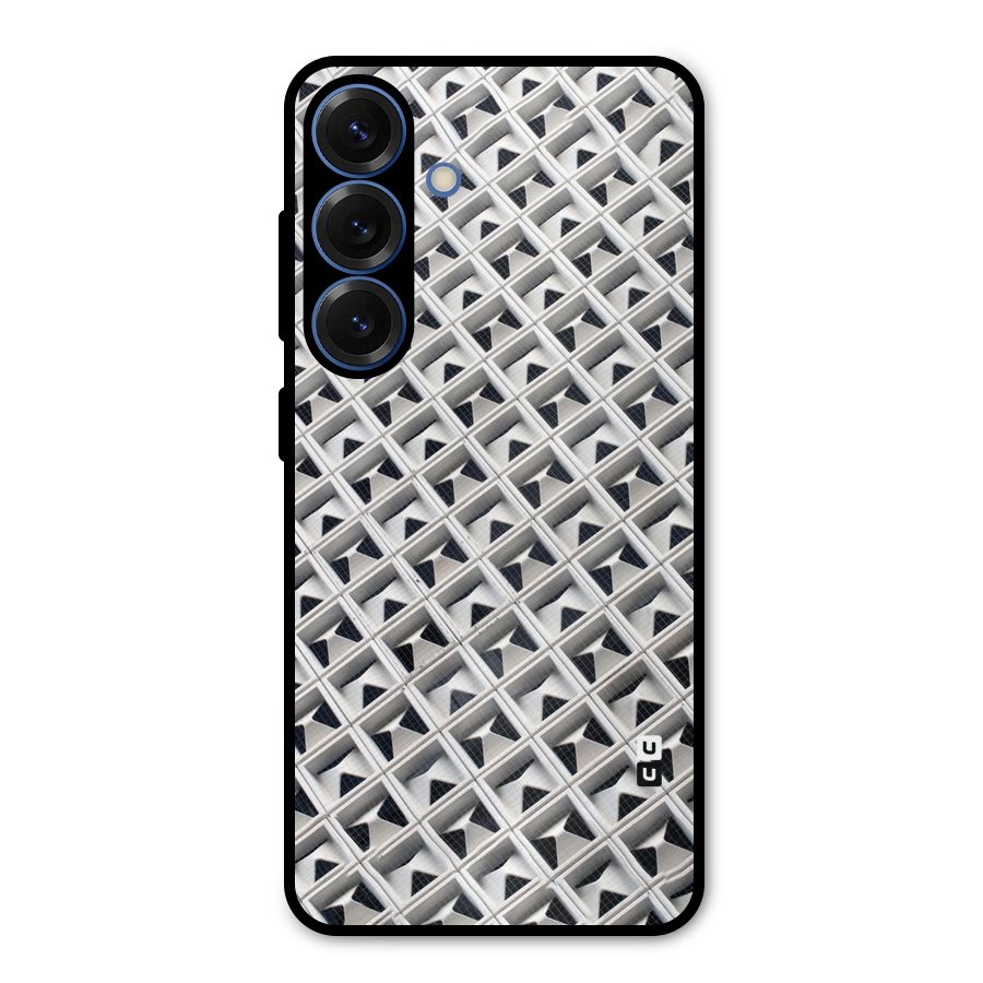 Check White Design Metal Back Case for Galaxy S25