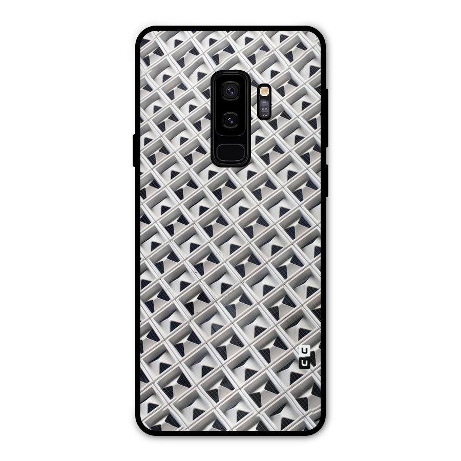 Check White Design Metal Back Case for Galaxy S9 Plus