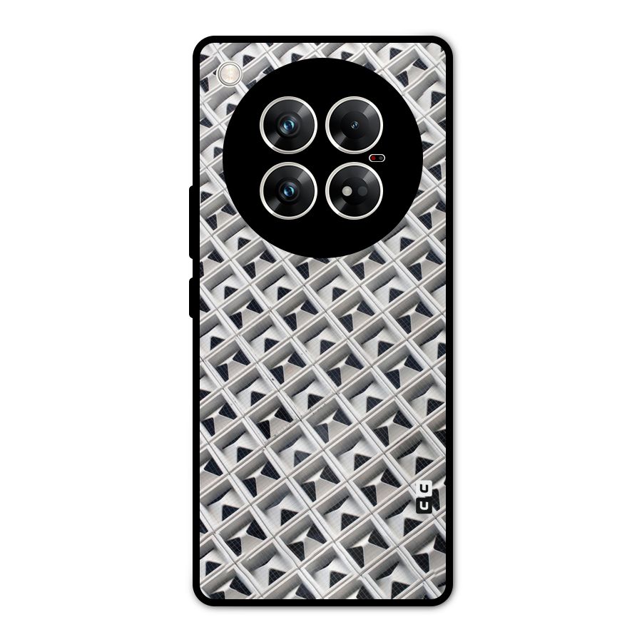 Check White Design Metal Back Case for Infinix Zero 40 5G