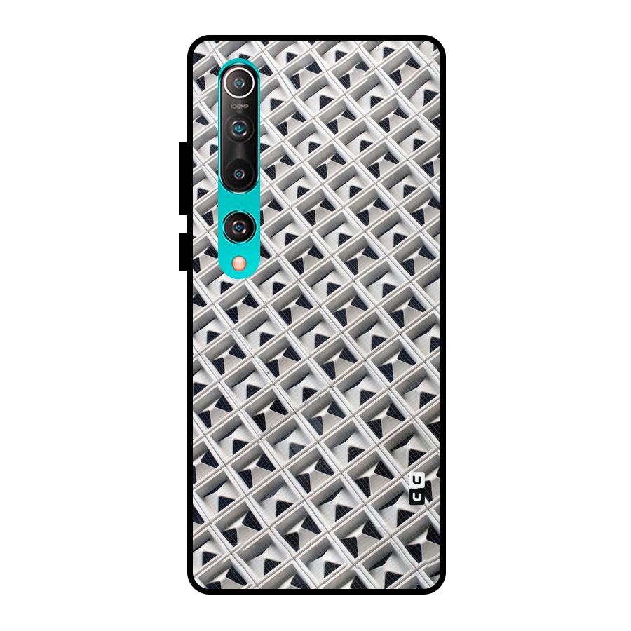 Check White Design Metal Back Case for Mi 10
