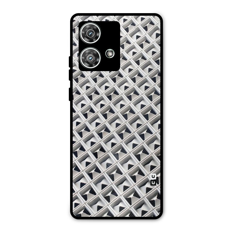 Check White Design Metal Back Case for Motorola Edge 40 Neo