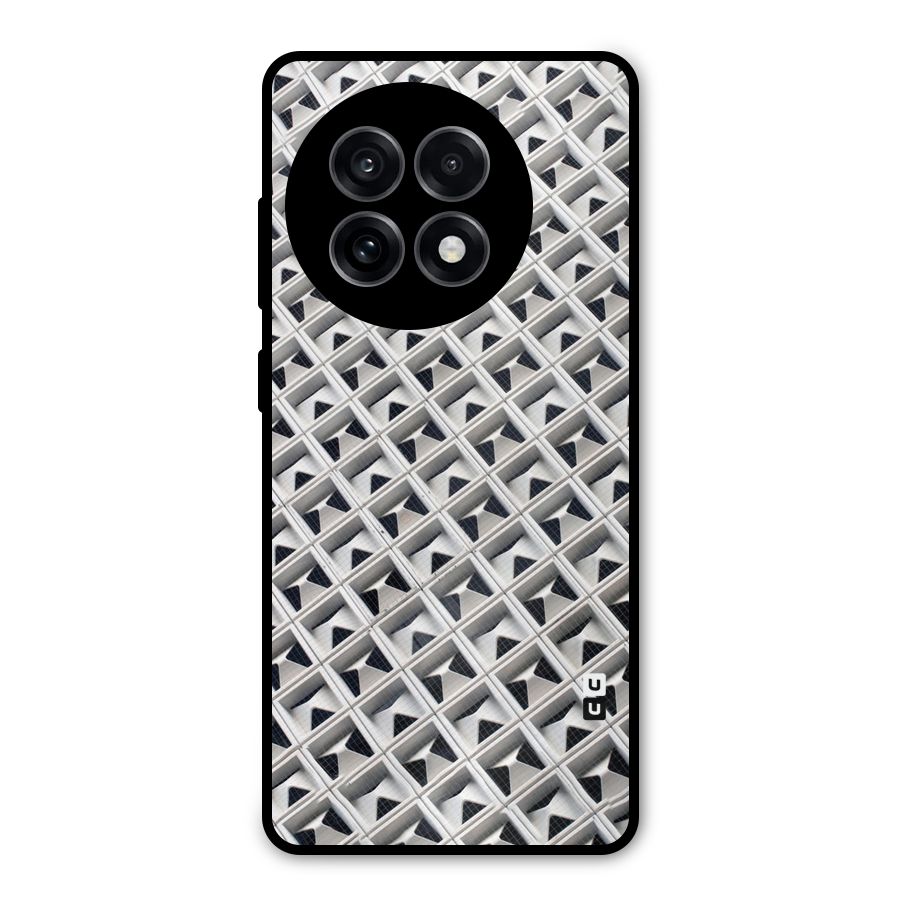Check White Design Metal Back Case for OnePlus 13R