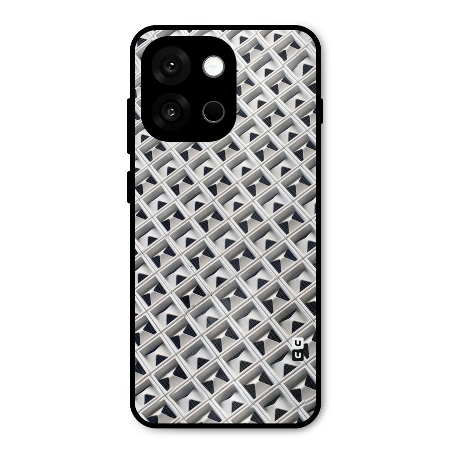Check White Design Metal Back Case for OnePlus 13s