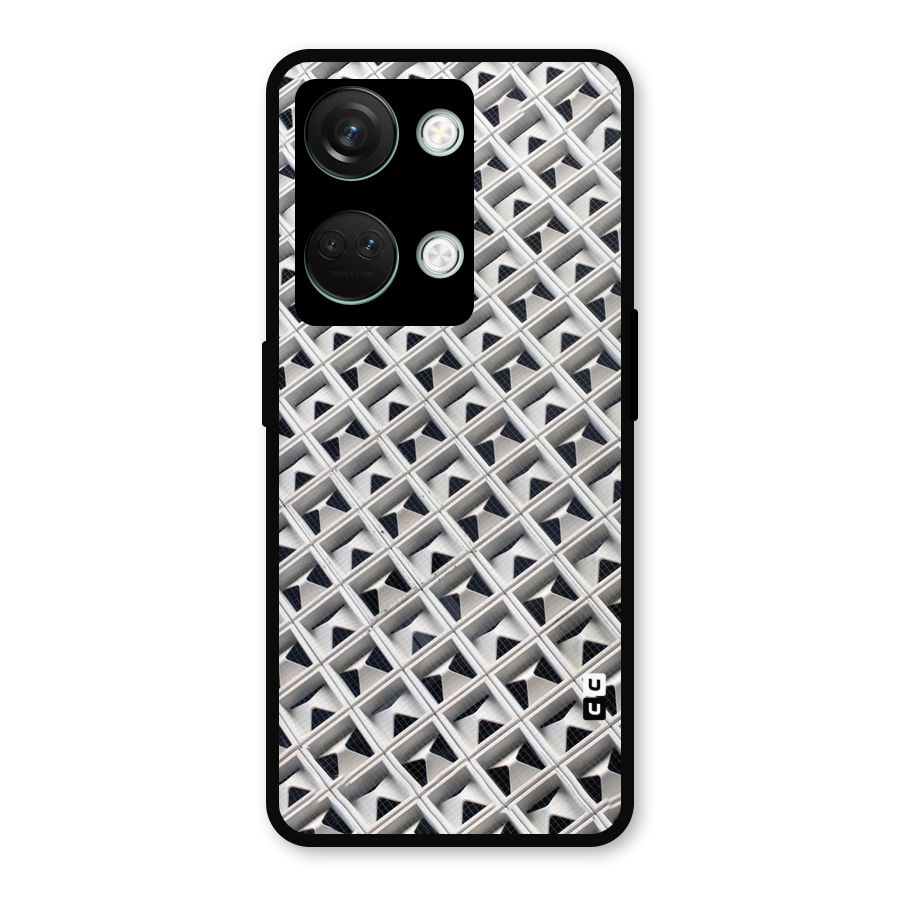 Check White Design Metal Back Case for OnePlus Nord 3