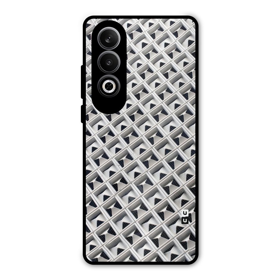 Check White Design Metal Back Case for OnePlus Nord CE4