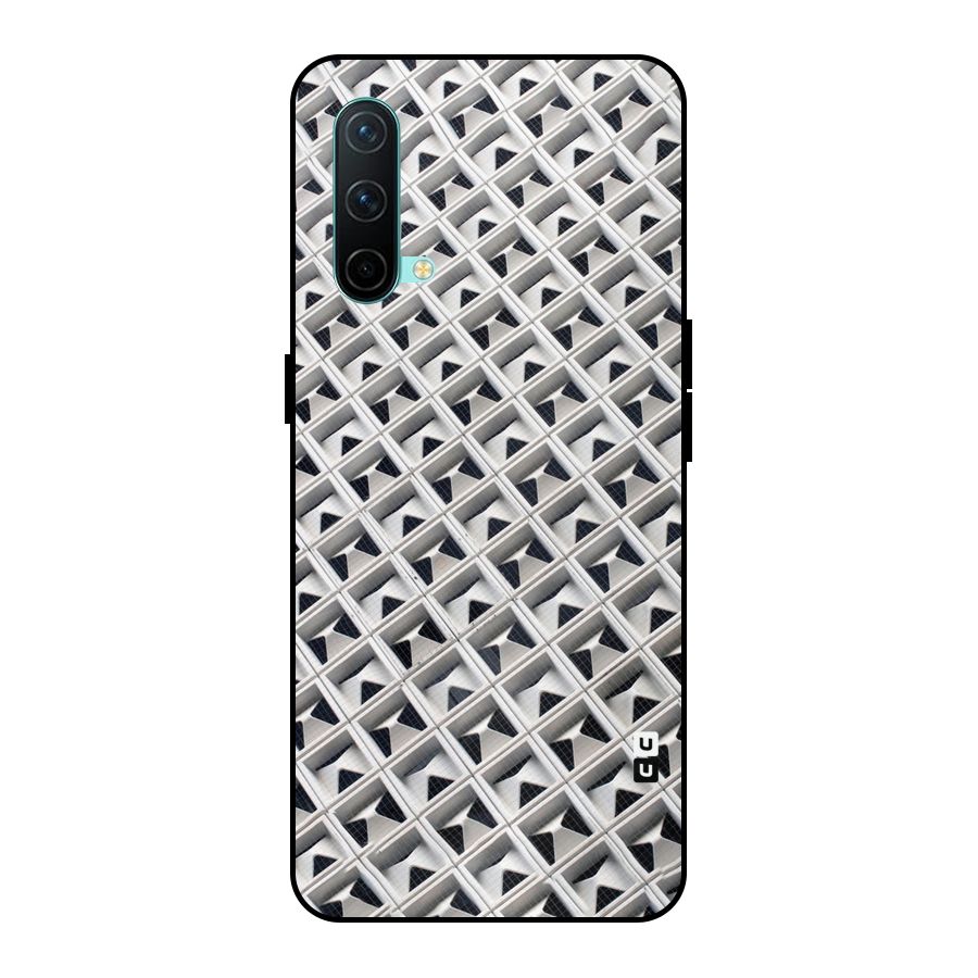 Check White Design Metal Back Case for OnePlus Nord CE 5G