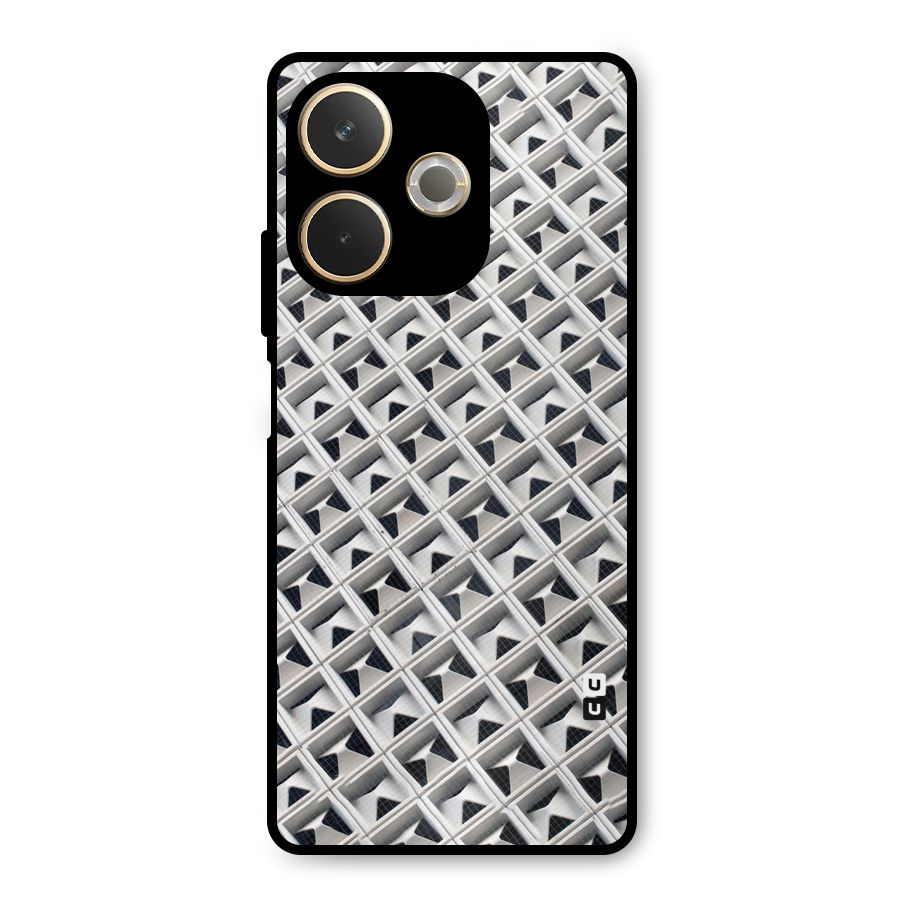 Check White Design Metal Back Case for Oppo A5 Pro