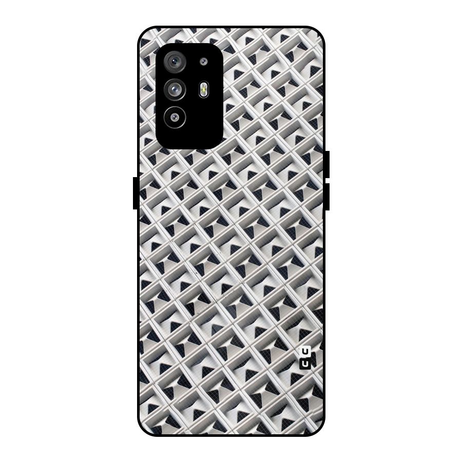 Check White Design Metal Back Case for Oppo F19 Pro Plus 5G