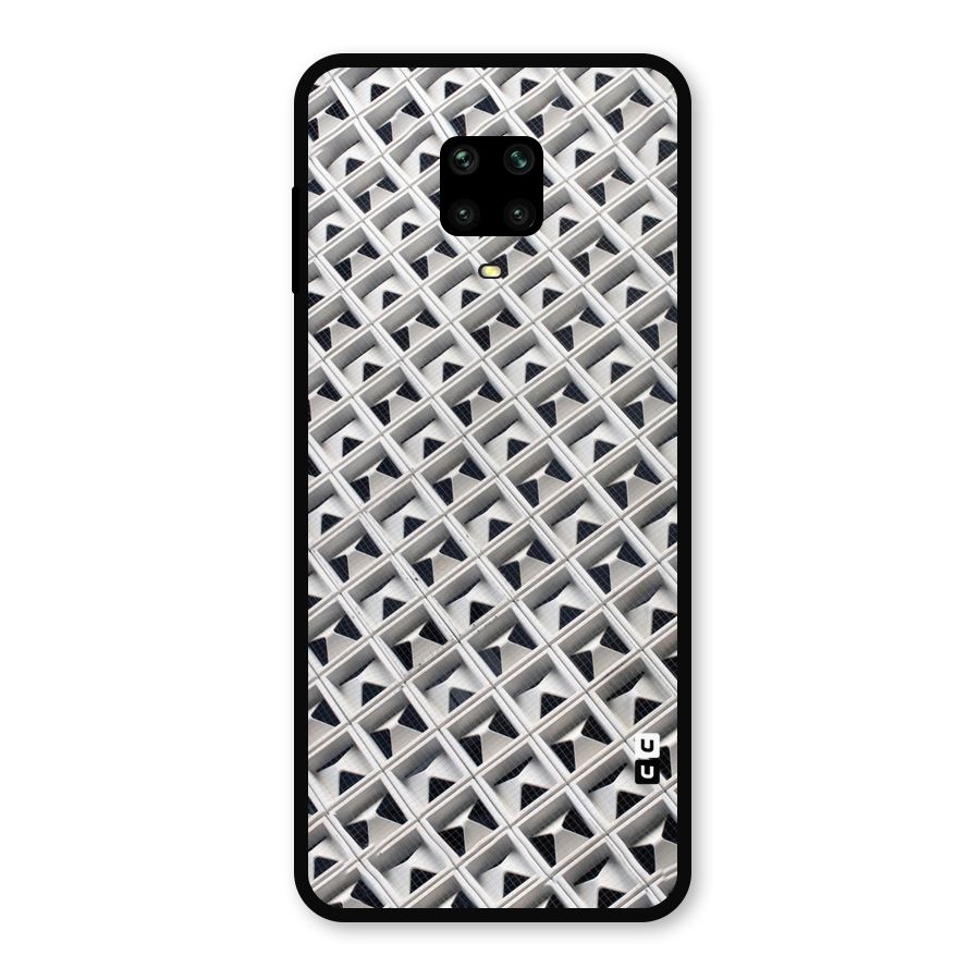 Check White Design Metal Back Case for Poco M2 Pro