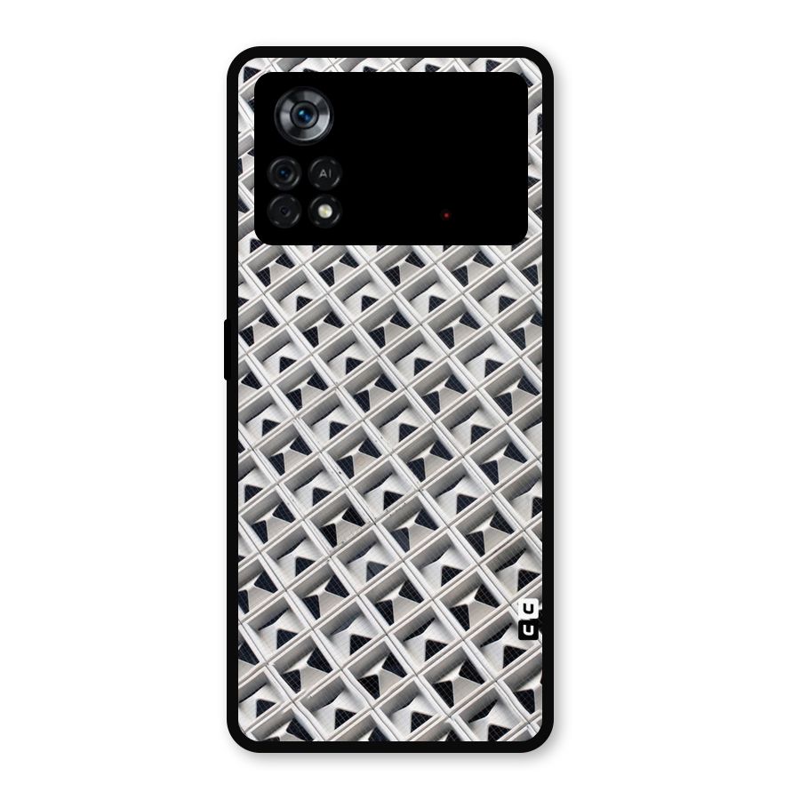 Check White Design Metal Back Case for Poco X4 Pro 5G