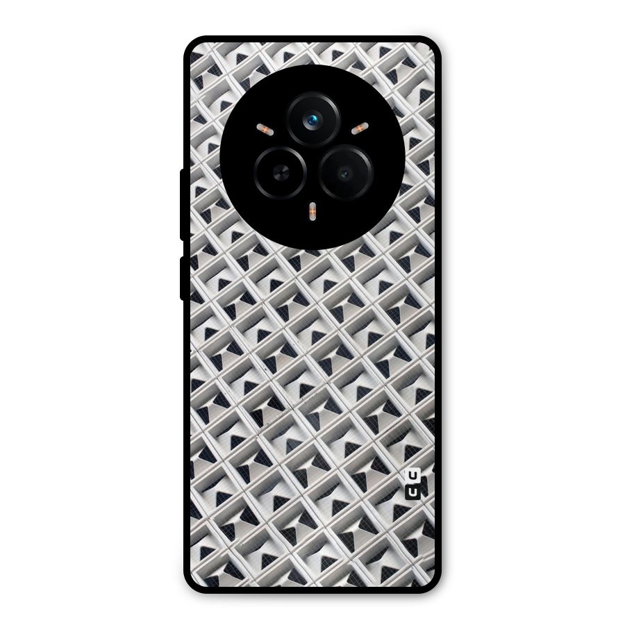 Check White Design Metal Back Case for Realme 14 Pro Plus