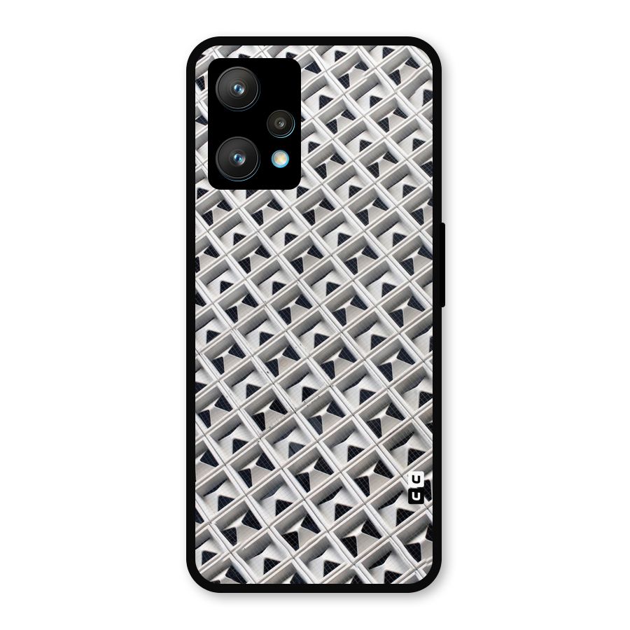 Check White Design Metal Back Case for Realme 9