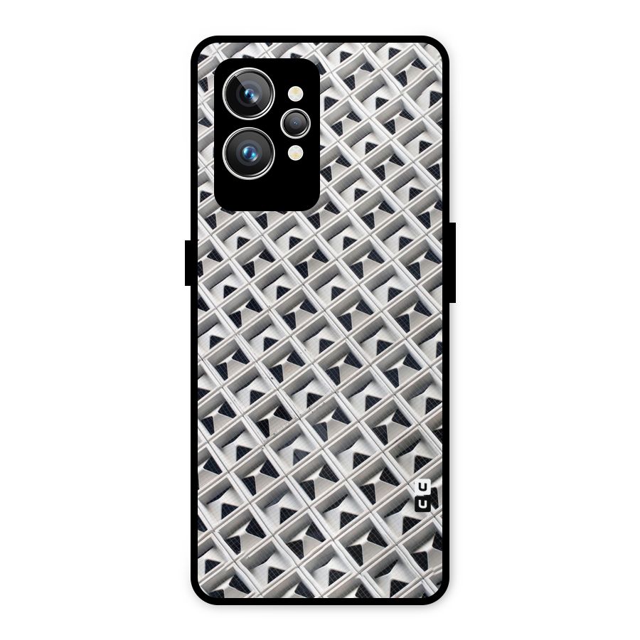 Check White Design Metal Back Case for Realme GT2 Pro