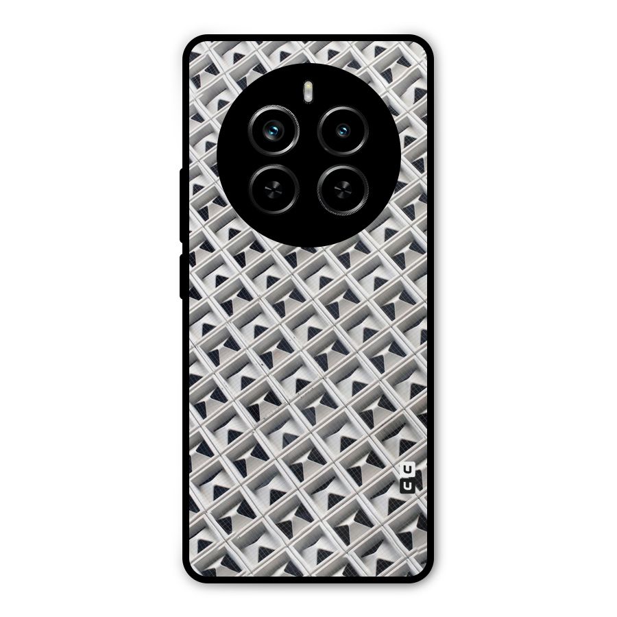 Check White Design Metal Back Case for Realme P1 Pro