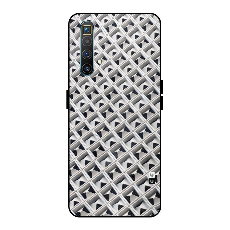 Check White Design Metal Back Case for Realme X3