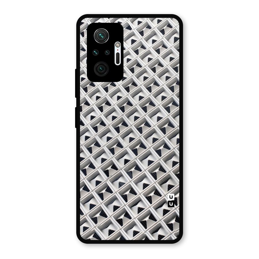 Check White Design Metal Back Case for Redmi Note 10 Pro Max